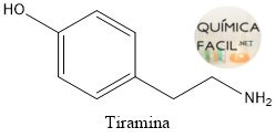 Estructura de la tiramina