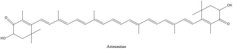 Estructura de la astaxantina