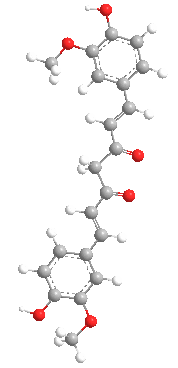Estructura 3D de la curcumina