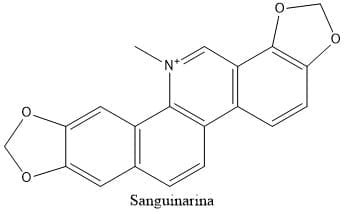 Estructura 2D de la sanguinarina