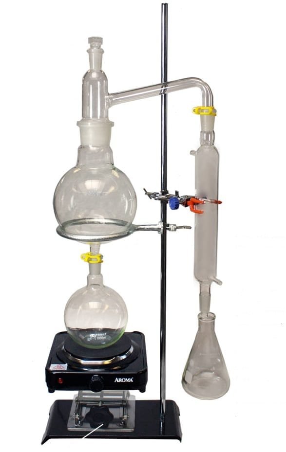 Arrastre con vapor vertical