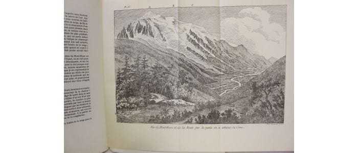 Dibujo del Mont Blanc hecho por Nicolas-Théodore de Saussure