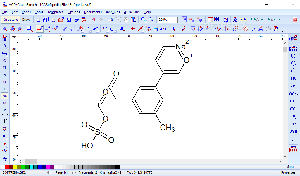Chemsketch por ACD/Labs