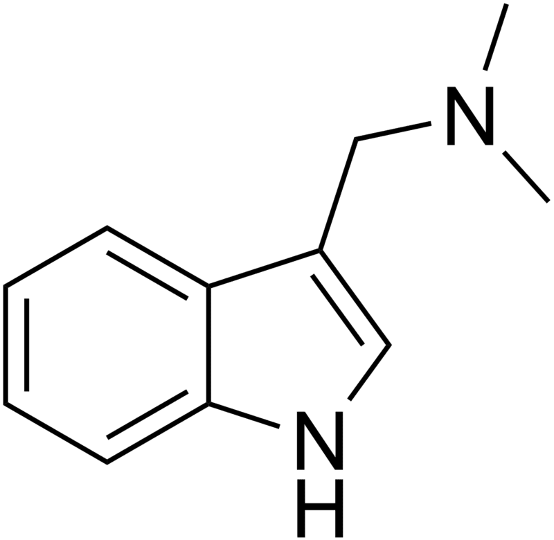 Estructura química de la gramina