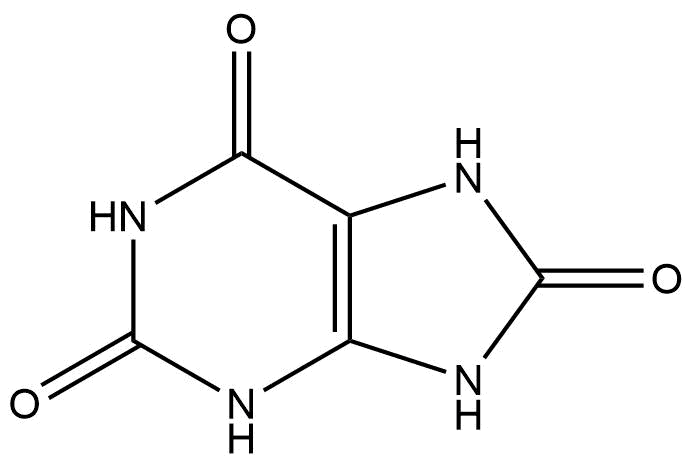 Estructura 2D del ácido úrico