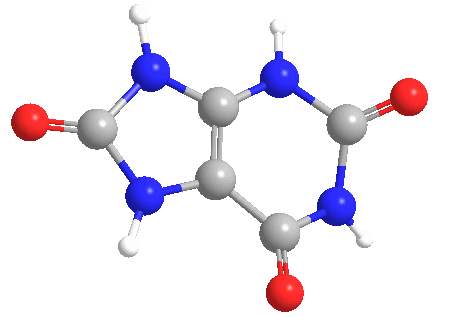 Estructura 3D del ácido úrico