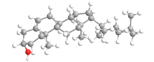 Estructura 3D del colesterol