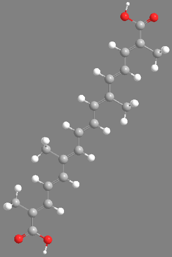 Estructura 3D de la crocetina