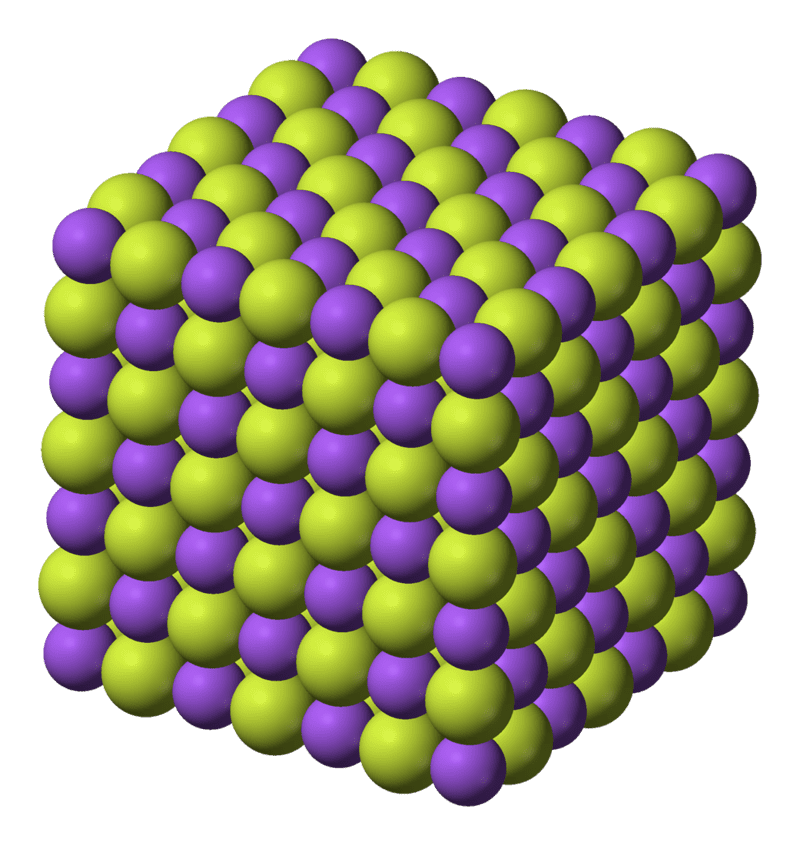 Estructura cristalina del fluoruro de sodio