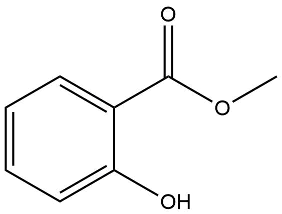 Estructura 2D salicilato de metilo