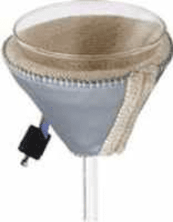 Imagen 10. Embudo de filtración en caliente con manta eléctrica