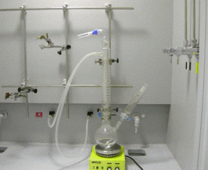 Montaje de material de laboratorio