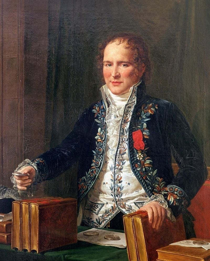Retrato de Antoine-François, conde de Fourcroy por Anicet-Charles-Gabriel Lemonnier