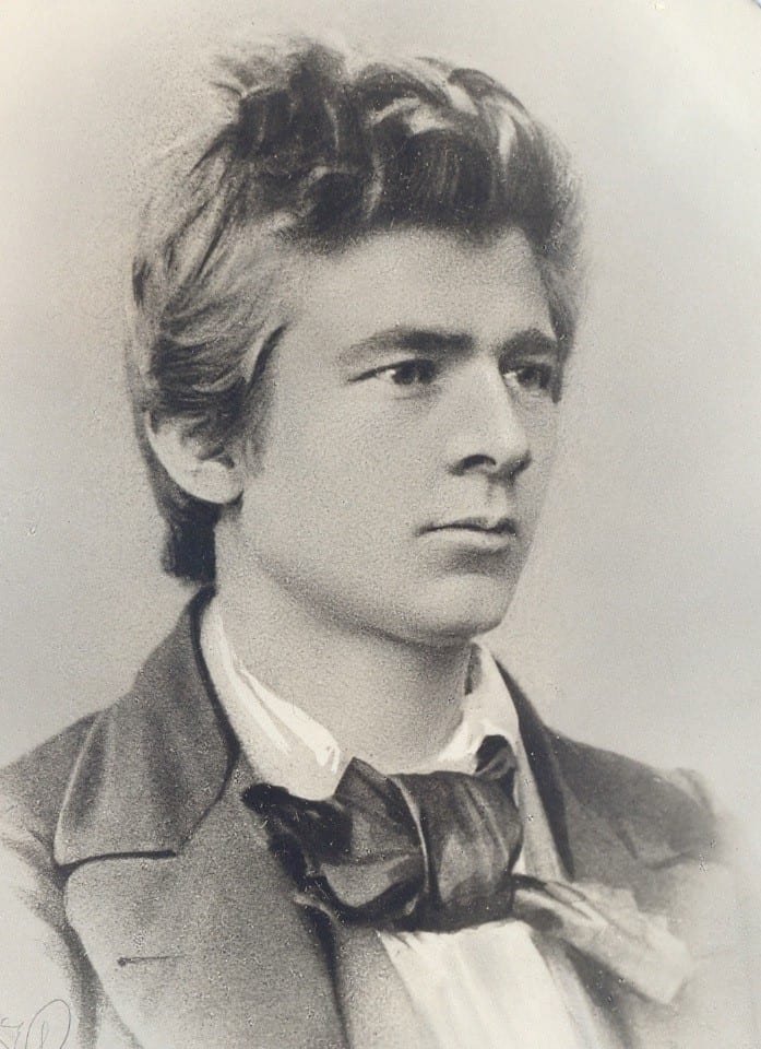 Peter Waage en 1861, posiblemente una foto de su boda