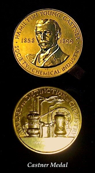 La Medalla de Oro Castner en Electroquímica Industrial es un premio bienal otorgado por el Grupo de Tecnología Electroquímica de la Sociedad de la Industria Química