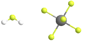 Estructura 3D del ácido fluoroantimónico