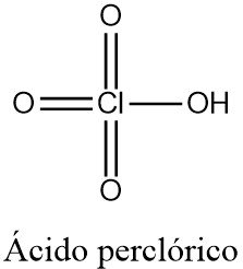 Estructura 2D del ácido perclórico