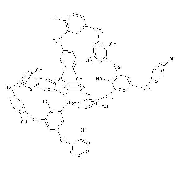 Estructura simplificada de la bakelita