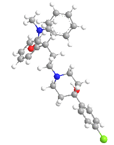 Estructura 3D de la loperamida
