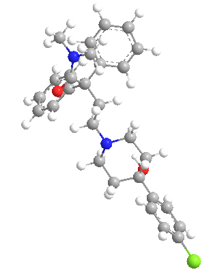 Estructura 3D de la loperamida