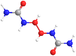 Estructura 3D del peróxido de carbamida