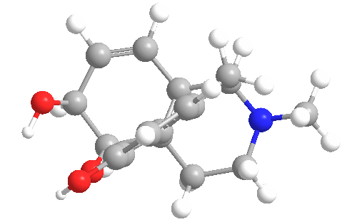Estructura 3D de la morfina