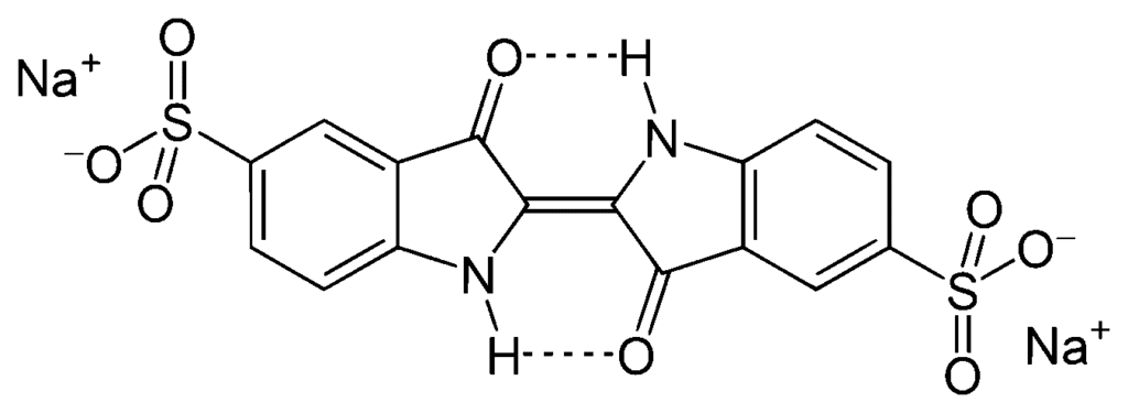 Estructura del carmín índigo.