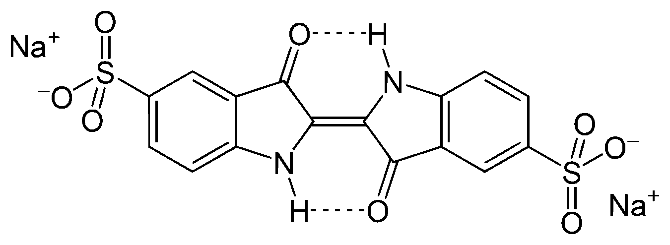 Estructura del carmín índigo.