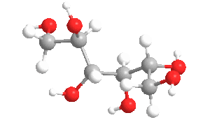 Estructura 3D del manitol