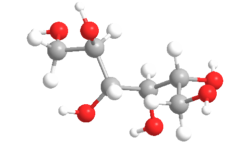 Estructura 3D del manitol