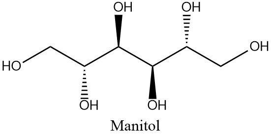 Estructura 2D del manitol