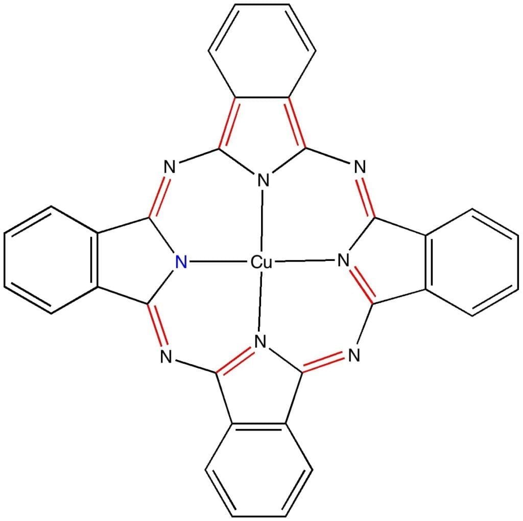 Estructura del Azul de Ftalocianina