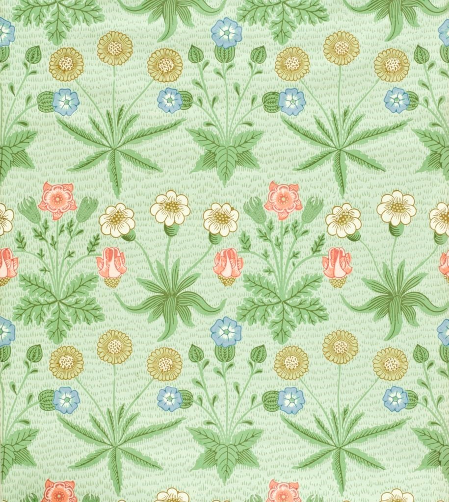 Papel pintado Daisy de Morris & Co., 1864.