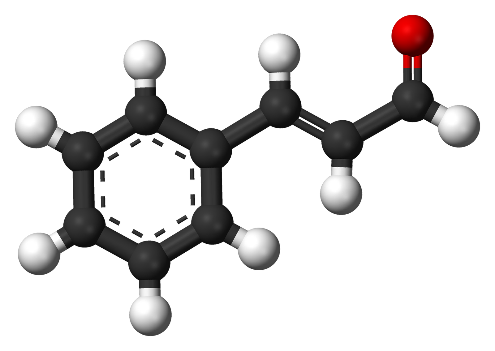 Estructura 3D del cinamaldehído