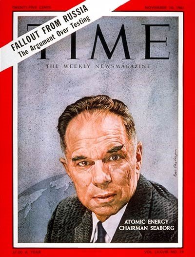 Portada de la revista Time con Seaborg en ella