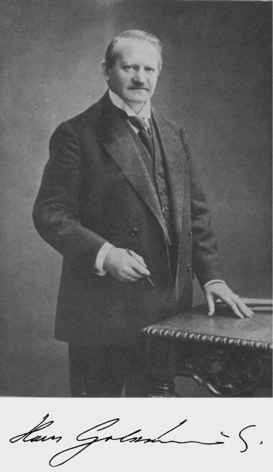 Hans Goldschmidt, (18 de enero de 1861, Berlín, Prusia - 21 de mayo de 1923, Baden Baden, Alemania)
