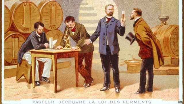 Dibujo – Pasteur descubriendo la ley de los fermentos