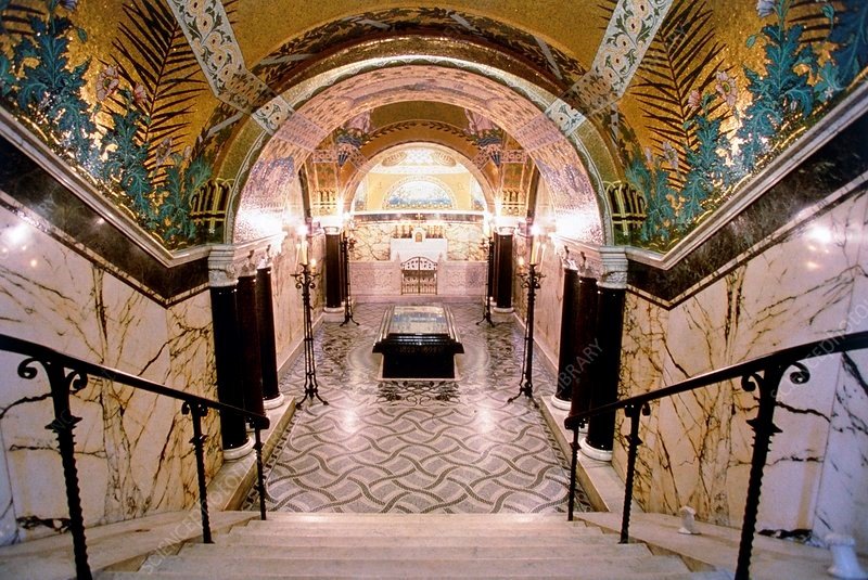 Cripta donde reposan los restos de Louis Pasteur. Instituto Louis Pasteur – Paris, Francia