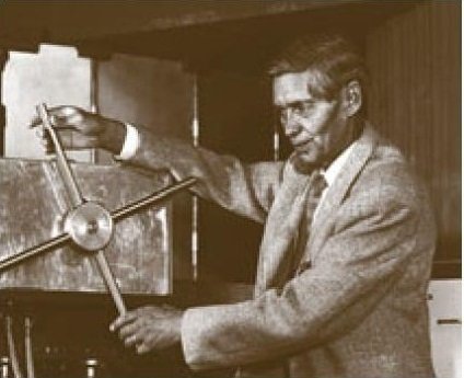 Svedberg en el instituto Gustav Werner, 1953