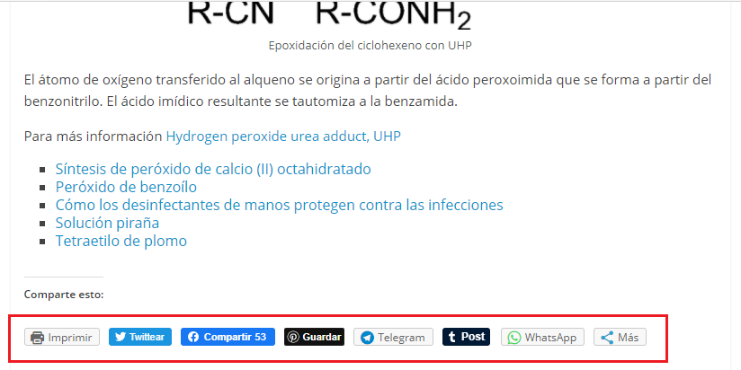 redes sociales wp.quimicafacil.net