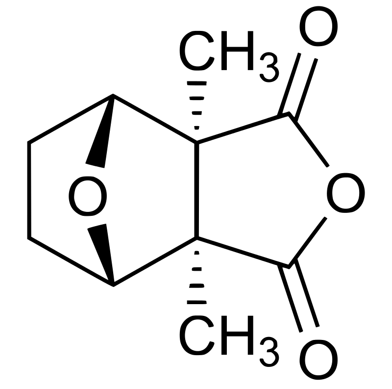 Estructura de la cantaridina