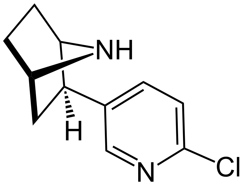 Estructura 2D de la (+)-Epibatidina