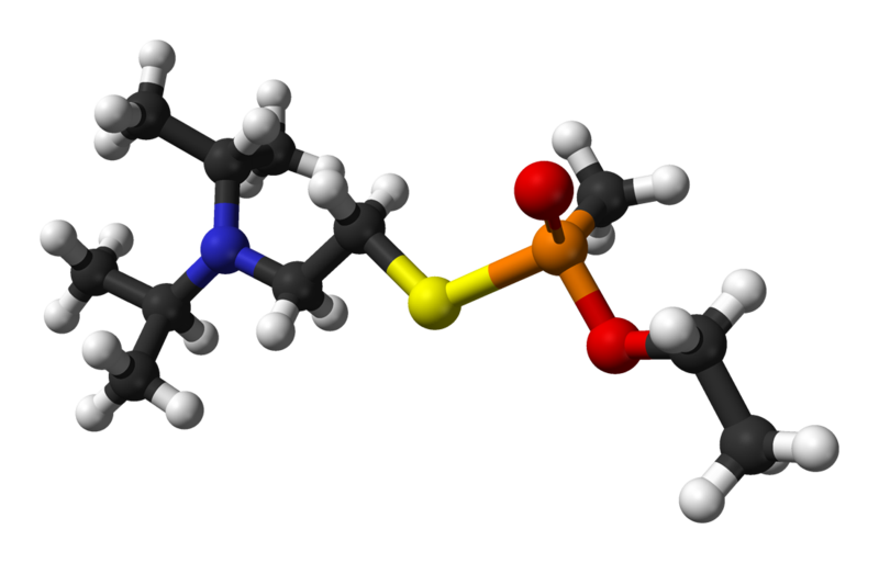 Modelo de bola y palo de VX ((R)-fosfinato)