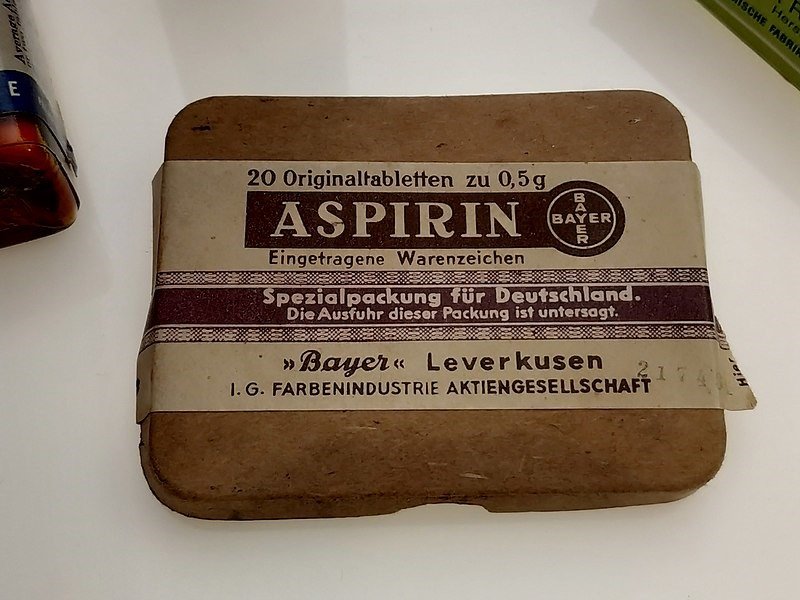 Empaque de aspirina