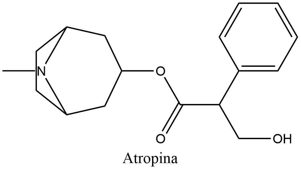 Estructura de la atropina