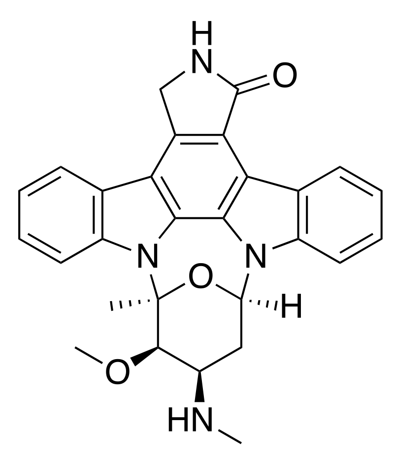 Estructura 2D de la estaurosporina