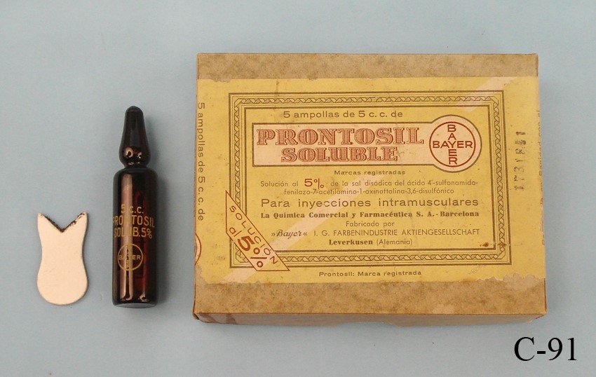 Empaque comercial del prontosil