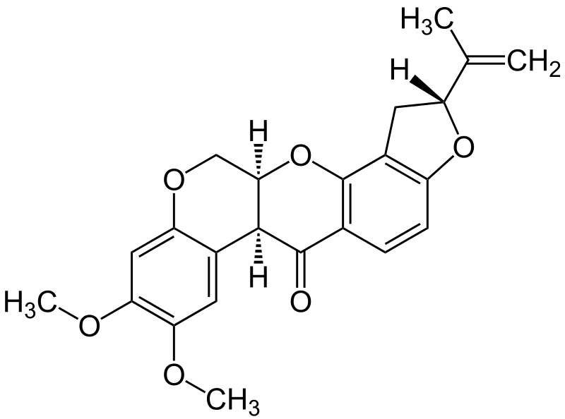 Estructura 2D de la rotenona