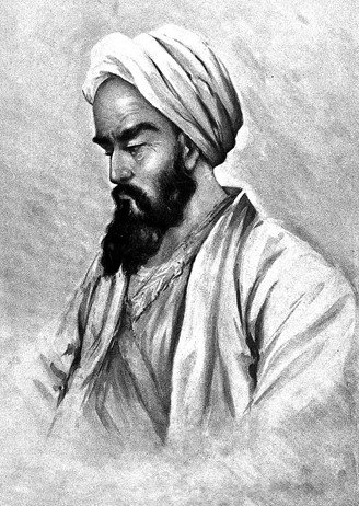 Retrato de Muhammad ibn Zakariya al-Razi, quien describió diferentes formulaciones para la fabricación de jabones