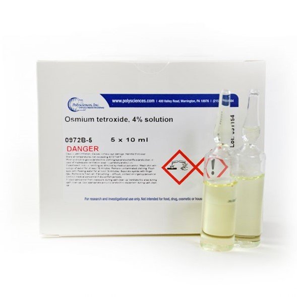 Ampollas de solución de oxido de osmio (VII) al 4%